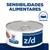 Hill's Prescription Diet z/d, lata com rótulo azul e branco. Texto visível: 'Sensibilidades alimentares', símbolo de taça de comida com a palavra 'Original'. Hill's Prescription Diet z/d, lata com rótulo azul e branco. Texto visível: 'Sensibilidades alimentares', símbolo de taça de comida com a palavra 'Original'.