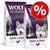 Две упаковки корма Wolf of Wilderness Elements Rough Storms, Single Animal Protein, With Alfalfa Lucerne, 12 кг. Красный значок процента для акции или скидки.