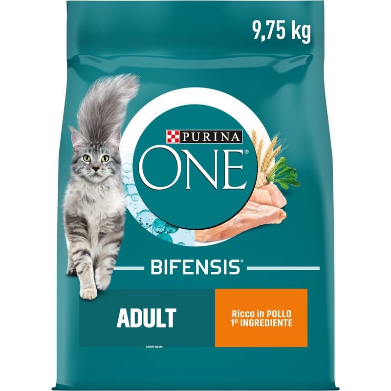 PURINA ONE Adult Pollo & Cereali integrali Crocchette per gatti