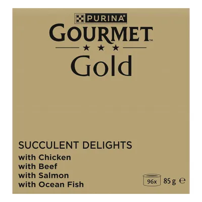 Gourmet Gold Succulent Delights Mega Pack 96 x 85g - Mixed Pack Gourmet Gold Succulent Delights Mega Pack 96 x 85g - Mixed Pack