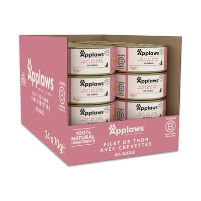 Lot économique Applaws Cat en sauce 24 x 70 g Lot économique Applaws Cat en sauce 24 x 70 g
