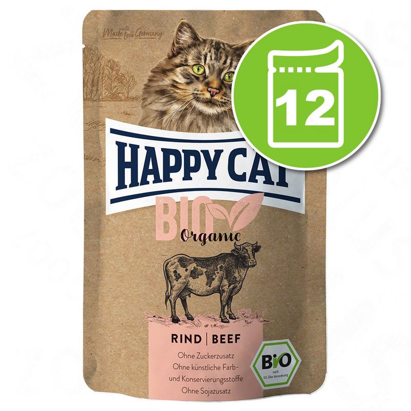 Happy Cat Bio 12 x 85 g pour chat