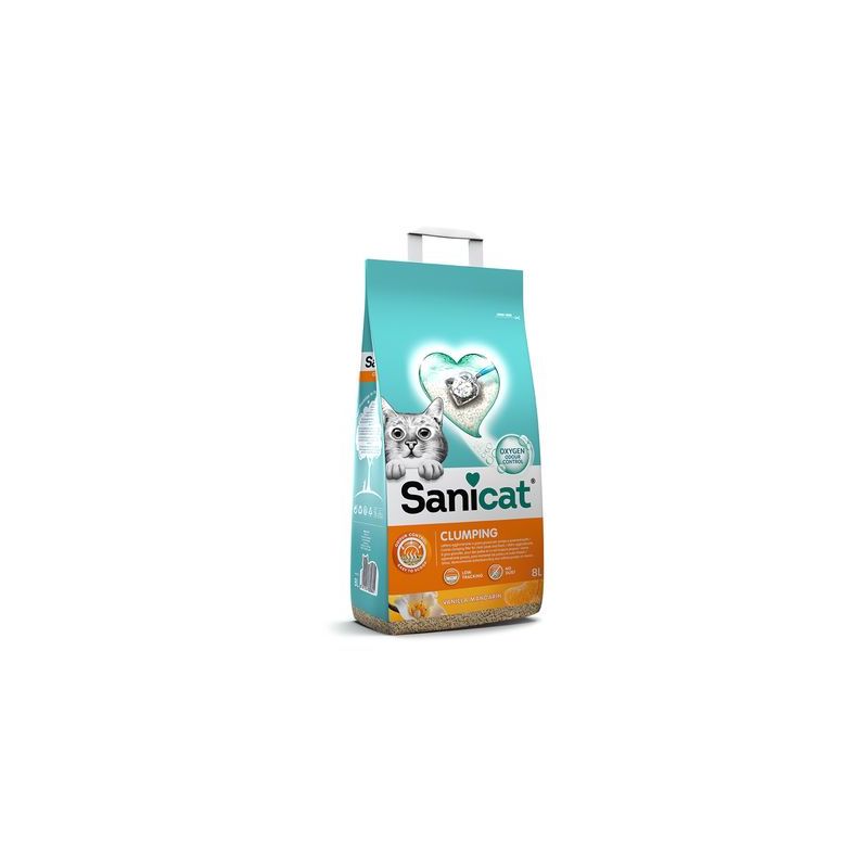 Sanicat Klonterende Kattenbakvulling met Vanille & Mandarijn