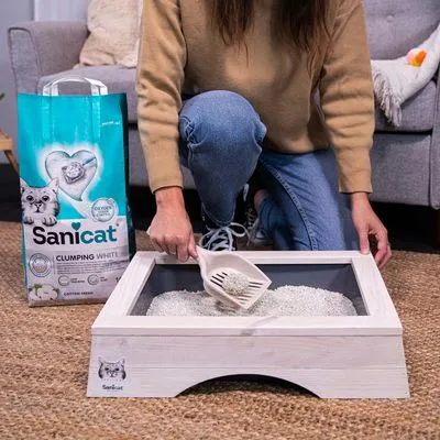 Sanicat Klonterende Kattenbakvulling Fris Katoen