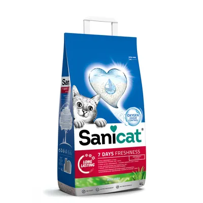 Sanicat 7 Days наполнитель для туалетов с алоэ вера