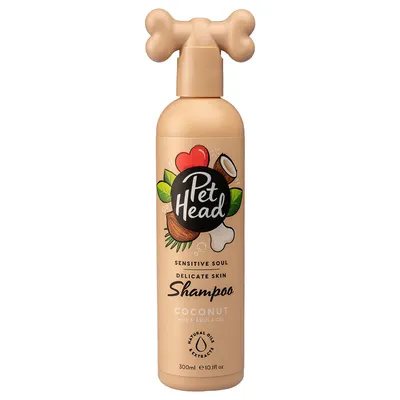 Pet Head Sensitive Soul shampoo per pelle sensibile, cocco con olio di marula, estratti naturali di oli, 300 ml.