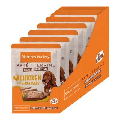 Nature's Variety Paté No Grain Adult Medium/Maxi 8 x 300g