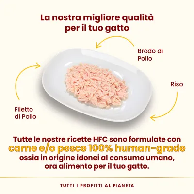 Almo Nature HFC Natural Light 4 x 50 g Alimento umido per gatti