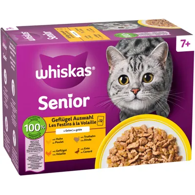 Megapakiet Whiskas Senior, saszetki, 48 x 85 g