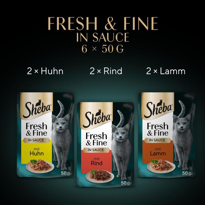 Multi pakiranje Sheba Fresh & Fine vrečke 6 x 50 g