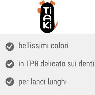 Tiaki, bellissimi colori, in TPR delicato sui denti, per lanci lunghi