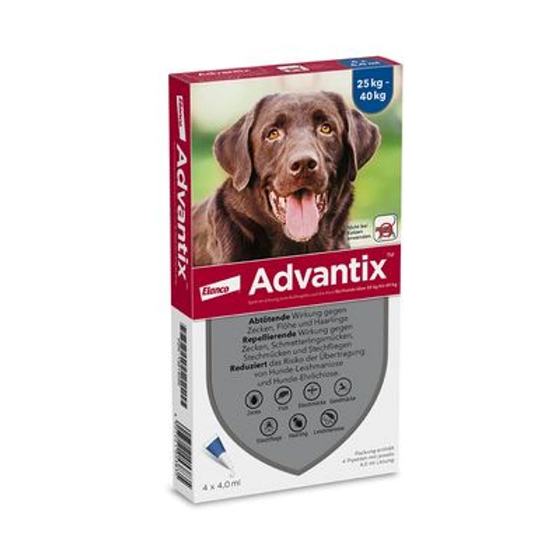 Advantix® 400/2000 Spot-On Solution voor Honden 25 - 40 kg
