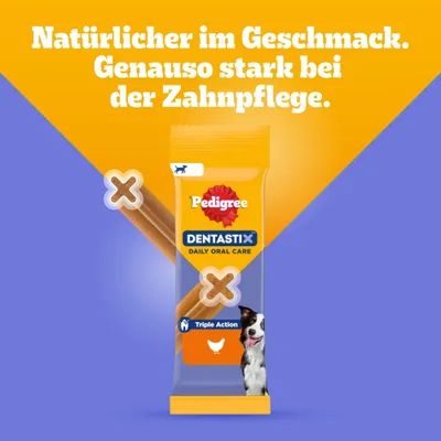 Zahnpflege Snack: Pedigree Dentastix für mittelgroße Hunde (10-25 kg) - 5 Stück (= 128 g) Zahnpflege Snack: Pedigree Dentastix für mittelgroße Hunde (10-25 kg) - 5 Stück (= 128 g)