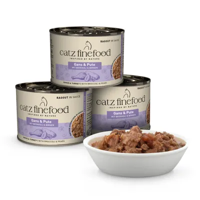 catz finefood Ragout 6 x 190 г - No. 603 гъше и пуешко 
