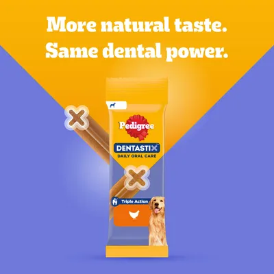 Pedigree Dentastix Daily Dental Sticks for Large Dogs (25kg+) - 4 Sticks (Chicken)