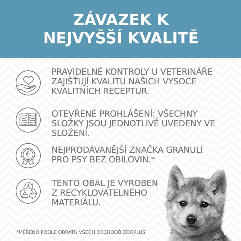 Wolf of Wilderness Junior "Blue River" s lososem - bez obilovin