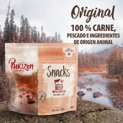Purizon snacks sin cereales de vacuno con pollo para perros