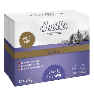 Smilla Deluxe Bouchées en sauce aux légumes pour chat
