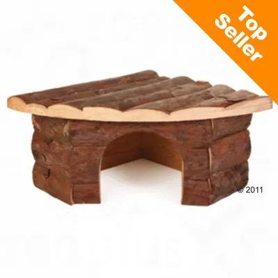 Maisonnette d'angle pour rongeur et lapin