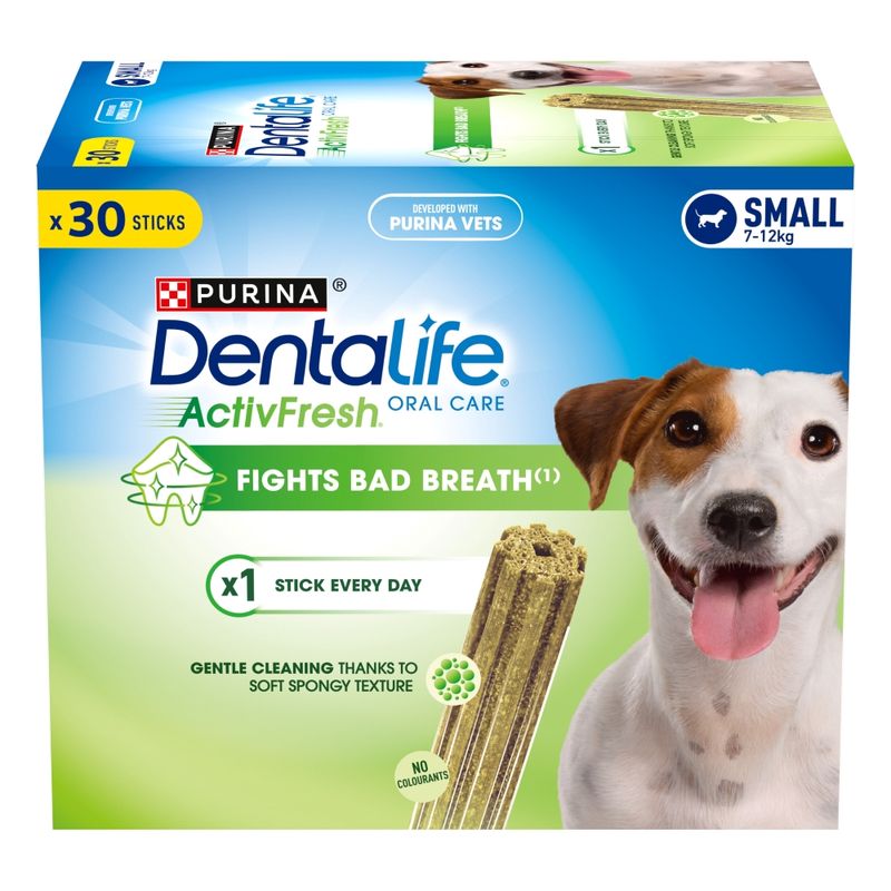 PURINA Dentalife Active Fresh Daily Dental Care Snacks for Small Breed Dogs