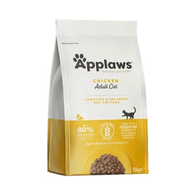 Applaws Natural Cat Food Chicken Adult Cat, suha hrana za mačke, min. 80 % animal protein, grain free, made with natural ingredients, 7,5 kg