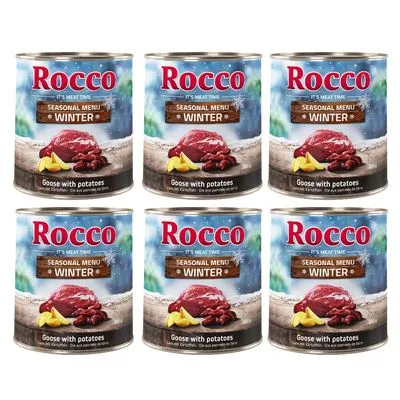 Rocco Seasonal Menu Winter. Gås med potatis, 6 burkar. It's Meat Time.