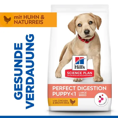 Hill's Science Plan Perfect Digestion Puppy Large mit Huhn & braunem Reis