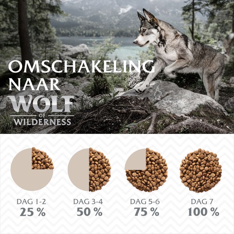 Wolf of Wilderness Adult "Ebony Twilight" Wild Zwijn & Buffel - Graanvrij