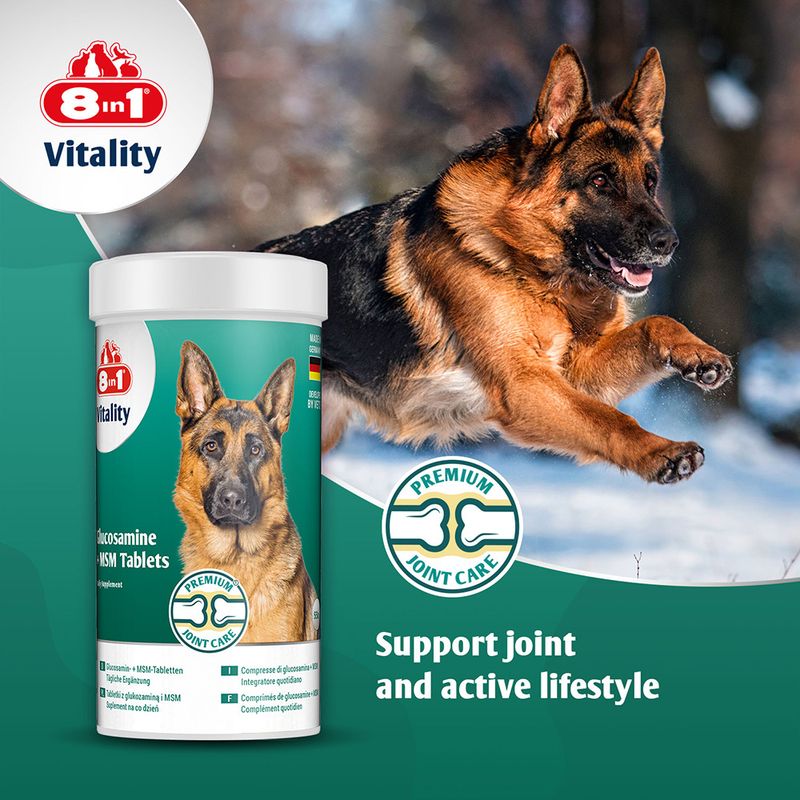 8in1 Vitality Glucosamine + MSM Tablets