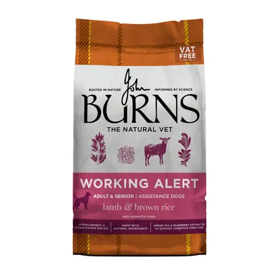 Burns Working Alert Assistance - Lamb & Brown Rice - Multibuy: 2 x 12kg Burns Working Alert Assistance - Lamb & Brown Rice - Multibuy: 2 x 12kg