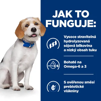 Jak to funguje: Vysoce stravitelná hydrolyzovaná sójová bílkovina a nízký obsah tuku, bohaté na Omega-6 a 3, s ověřenou směsí prebiotické vlákniny.