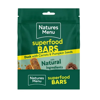 Natures Menu Country Hunter Superfood Bars with Duck