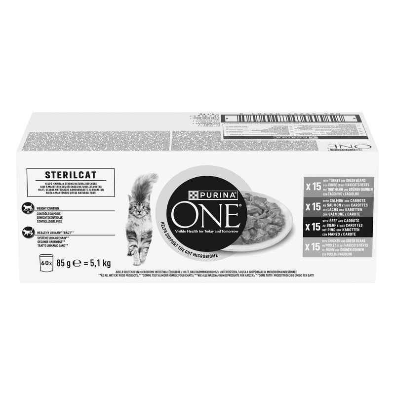 Purina One Sterilcat Mix Meat & Vegetables