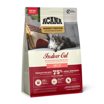 Acana Cat Highest Protein z kurczakiem, łososiem i pstrągiem - 1,8 kg