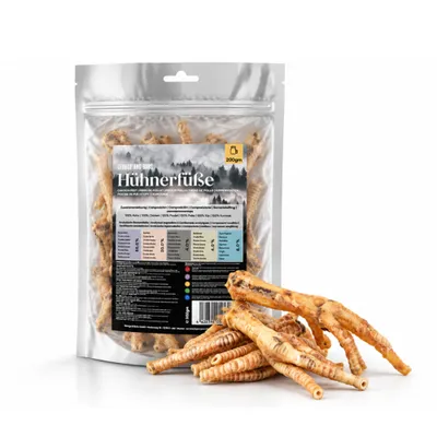 George & Bobs Snacks pour chiens, 200 g - pattes de poulet