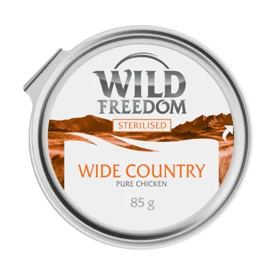 Wild Freedom Adulte Stérilisé barquette 6 x 85 g - Wide Country Pur poulet