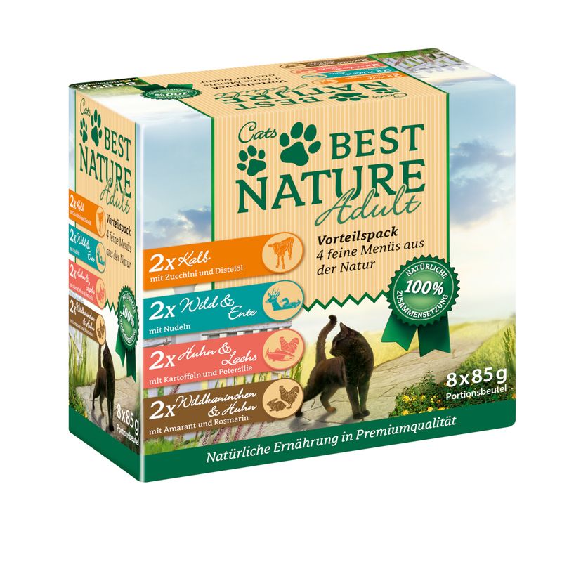 Best Nature Cats Multipack Pouches Mix of 4
