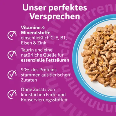 Whiskas 1+ Adult Frischebeutel 40 x 85 g - Fisch in Gelee (4 Sorten) Whiskas 1+ Adult Frischebeutel 40 x 85 g - Fisch in Gelee (4 Sorten)
