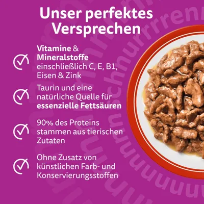 Whiskas 1+ Adult Frischebeutel 40 x 85 g - Klassische Auswahl in Sauce (4 Sorten) Whiskas 1+ Adult Frischebeutel 40 x 85 g - Klassische Auswahl in Sauce (4 Sorten)