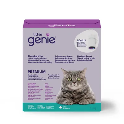 Litter Genie kattströ Premium Sensitive - 11 kg + LitterLocker påfyllningskassett Litter Genie kattströ Premium Sensitive - 11 kg + LitterLocker påfyllningskassett