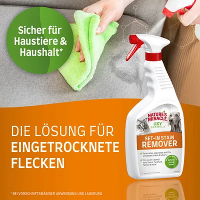 Destructeur d'odeurs et détachant Nature's Miracle - taches incrustées