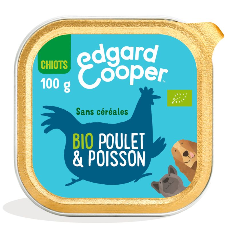 Edgard & Cooper Puppy Menu bio sans céréales 100 g pour chiot