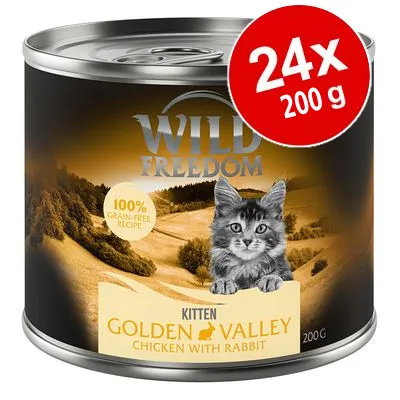 Ekonomipack:  Wild Freedom Kitten 24 x 200 g