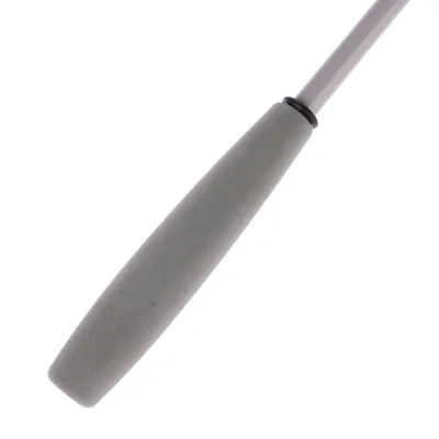 Poignée en mousse grise fixée à une tige droite, matériau visible : mousse et plastique. Aucun texte ou marque apparente.