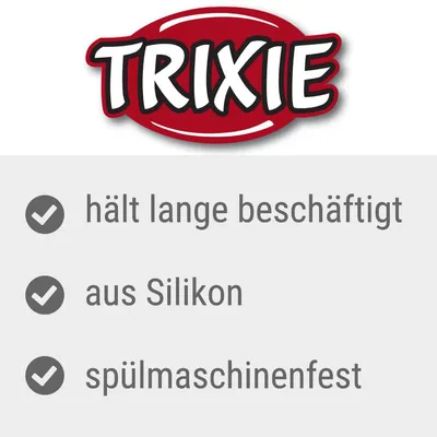 Trixie. Hält lange beschäftigt, aus Silikon, spülmaschinenfest.