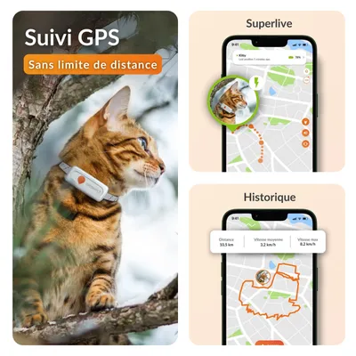 Weenect Tracker GPS XS pour animaux de compagnie pour chat Weenect Tracker GPS XS pour animaux de compagnie pour chat