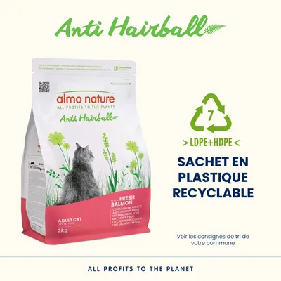 Croquettes Almo Nature Anti Hairball saumon pour chat Croquettes Almo Nature Anti Hairball saumon pour chat