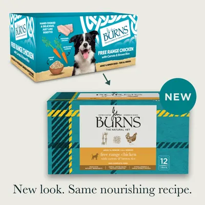 Burns Free Range Chicken with Carrots & Organic Brown Rice 12 x 150g - 12 x 150g Burns Free Range Chicken with Carrots & Organic Brown Rice 12 x 150g - 12 x 150g
