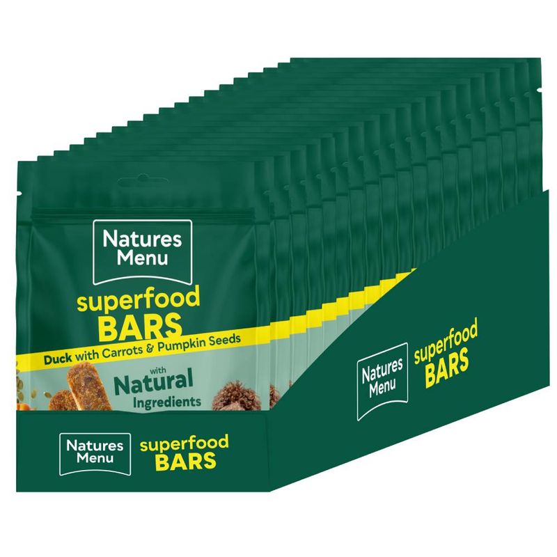 Natures Menu Country Hunter Superfood Bars with Duck