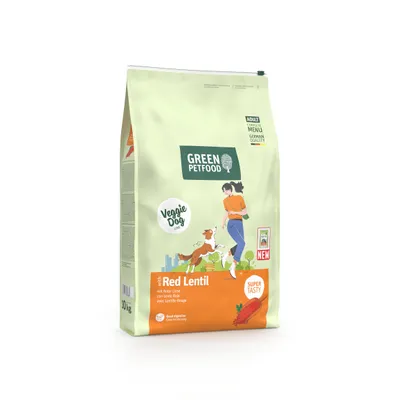Green Petfood Veggie Dog met rode linzen